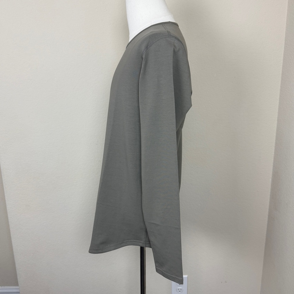 BYLT BASICS Drop Cut Lux Mens Long Sleeve | Sage Green | Small - Picture 5 of 7